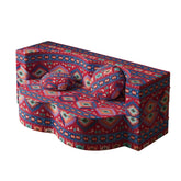 OvalComfort Sleeper Sofa with 2 Pillows